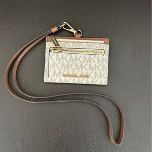 Michael Kors Lanyard Credit card Holder Jet Set MK